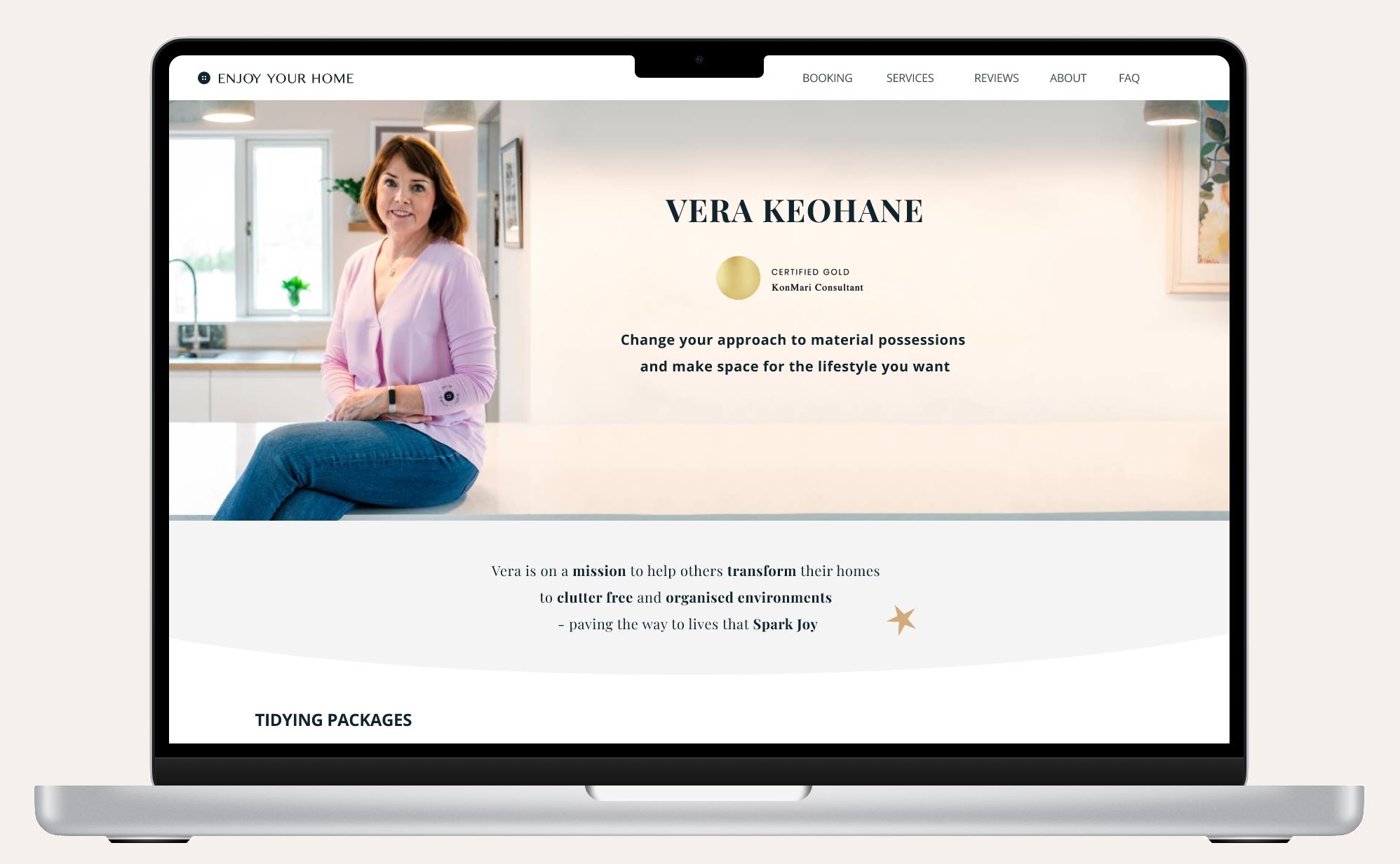 Prototype of Enjoy your home website